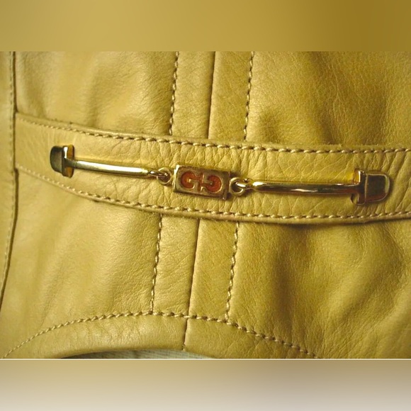 Ultra RARE Vintage GUCCI Leather VEST Statement Wardrobe Retro Mod 1960's GG Sm - Picture 3 of 9